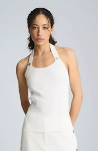 Halter Neck Tank Gromet Detail