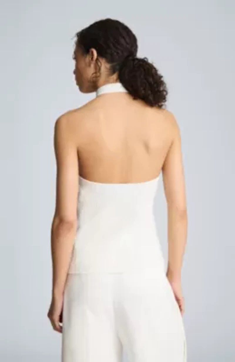 Halter Neck Tank Gromet Detail