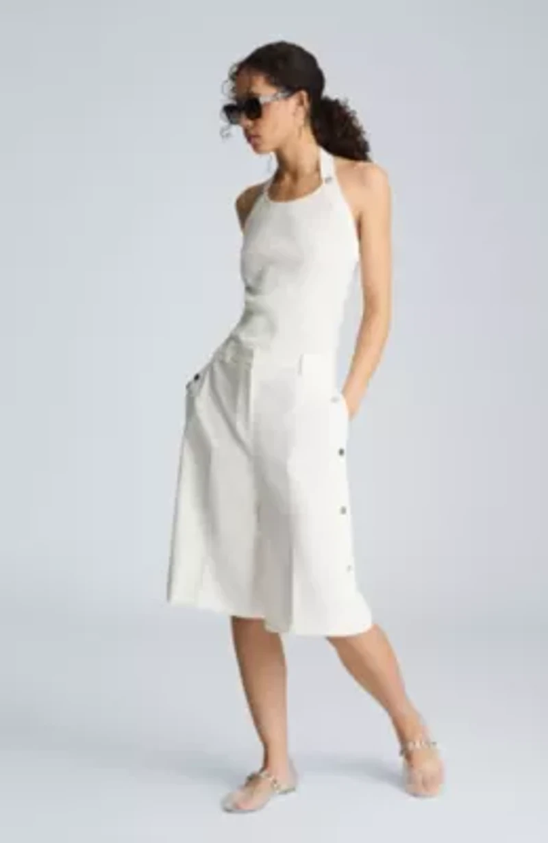 Halter Neck Tank Gromet Detail
