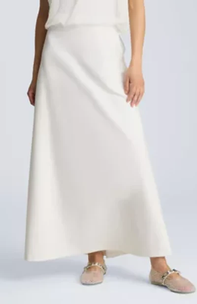 Pull On Maxi Skirt Bias Flared Unlined