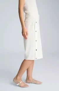 High Rise Fly Front Rivet Side Snap Long Short