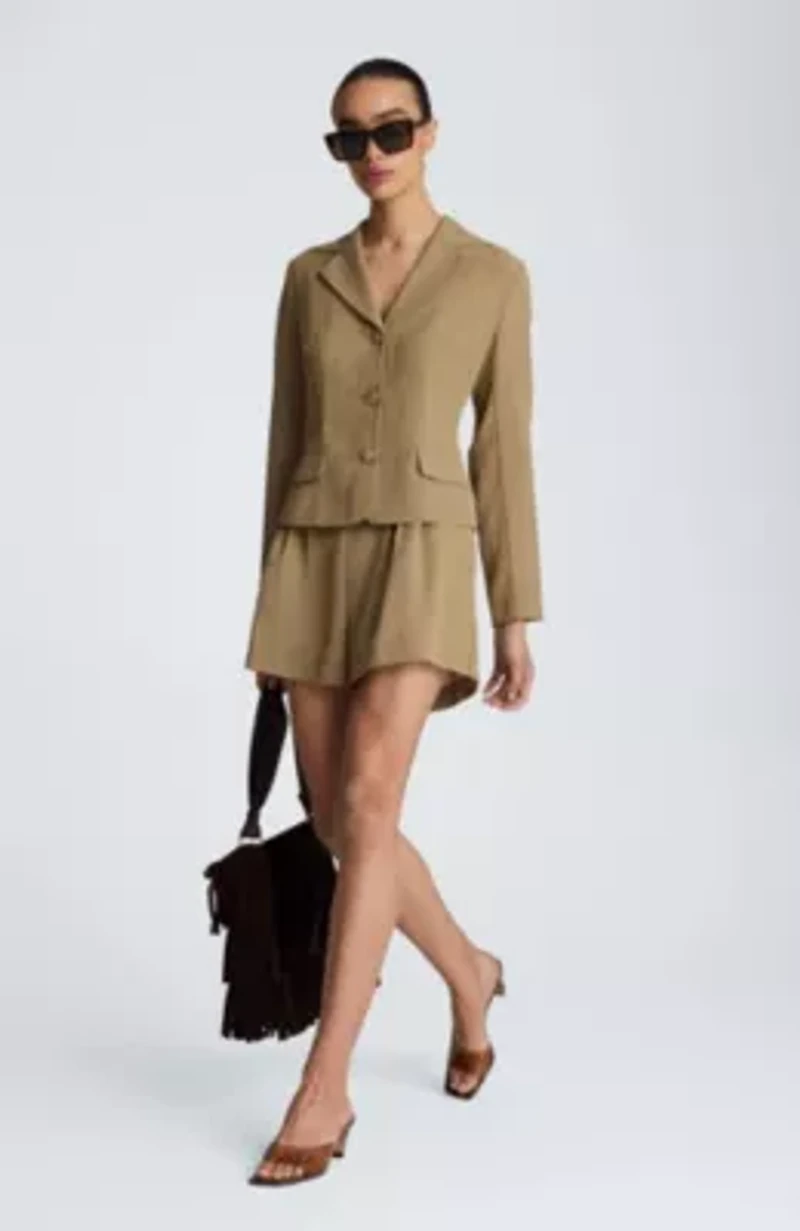 Transparent Notch Jacket with Flap Pockets