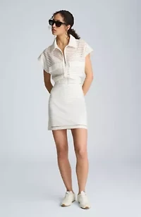 Pull On A Line Mini Skirt
