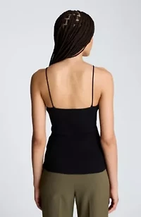 Ribbed Halter Sweater Tank