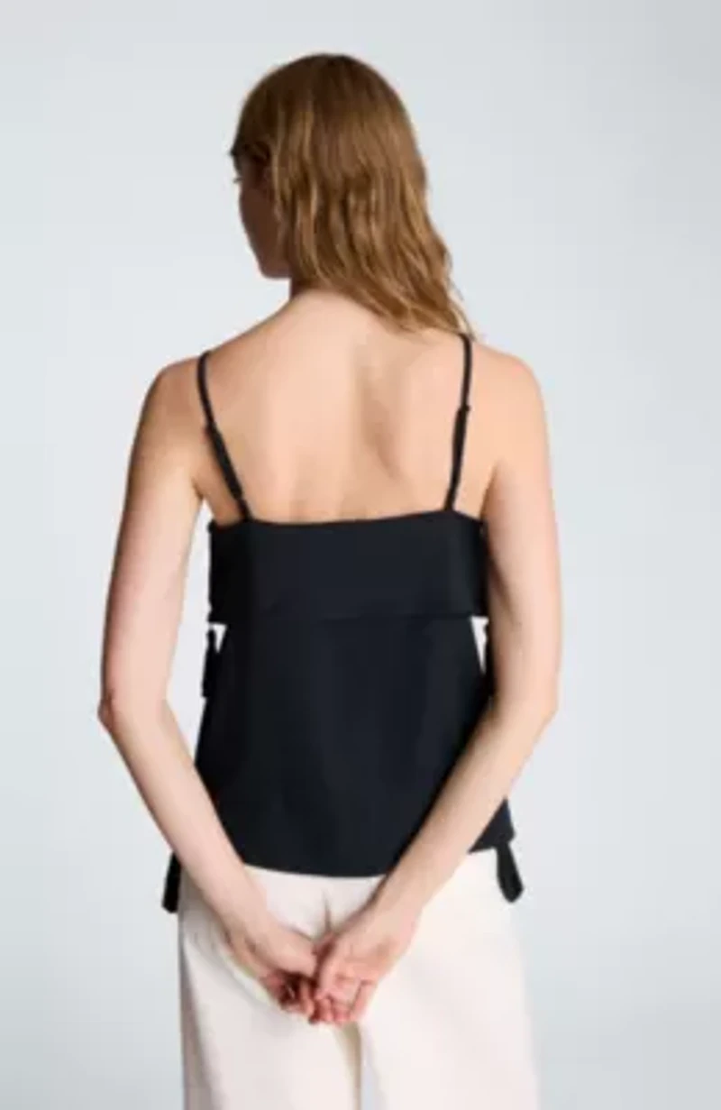 Fold Over Cami with Tassels
