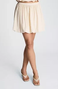 Pull on Bubble Mini Skirt