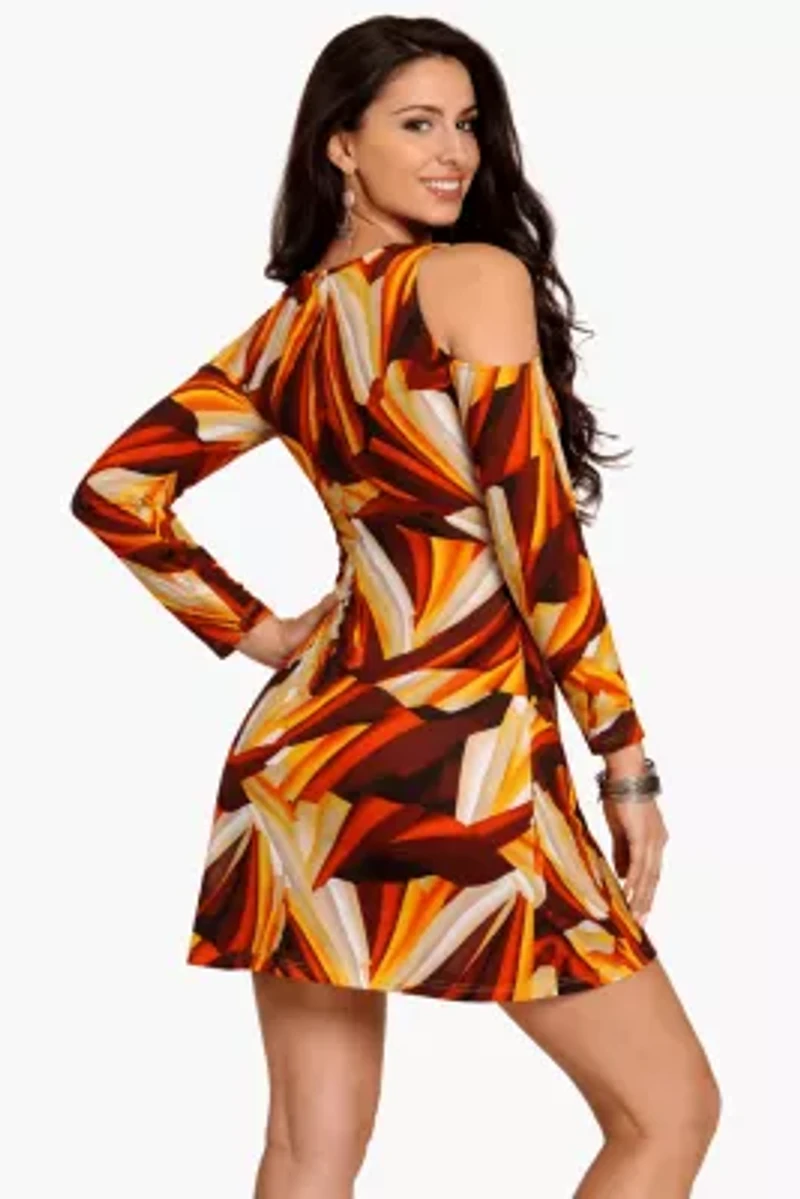 Women's Cold Shoulder Mini Dress