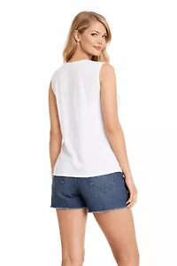 Women's Embroidered Top With Tassels