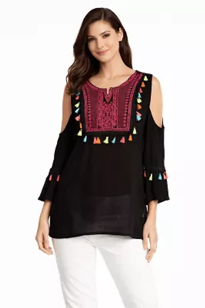 Women's Multi Embroidered Beach Top