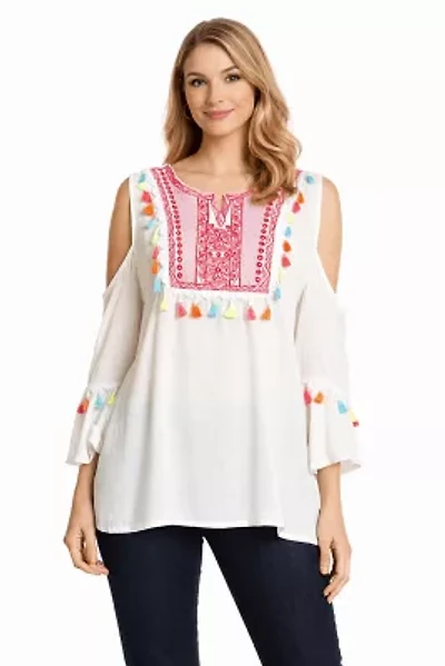 Women's Multi Embroidered Beach Top