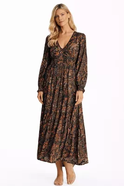 Women's Full Sleeve Backless Maxi Dress