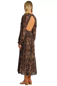 Women's Full Sleeve Backless Maxi Dress