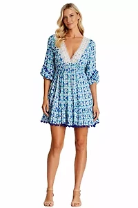 Women's V Neck Cover Up Dress