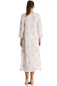 Women's White Cover Up Caftan