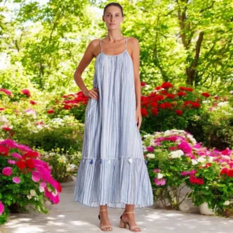 Women's Striped Maxi Dress