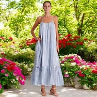 Women's Striped Maxi Dress
