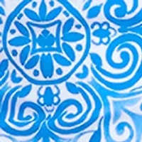 Women's Placement Print Cowl Neck Swimdress