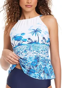 Women's High Neck Tankini Top