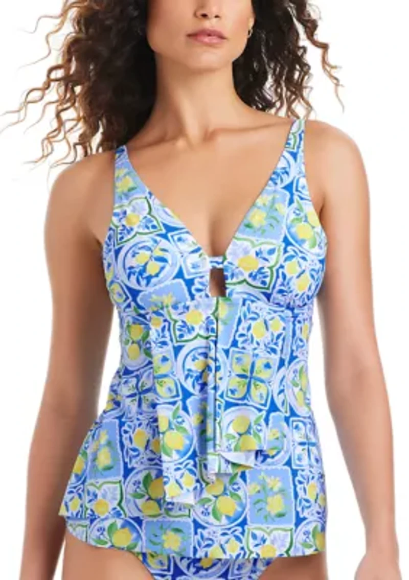 Women's Primo Lemons Cascade Tankini Top