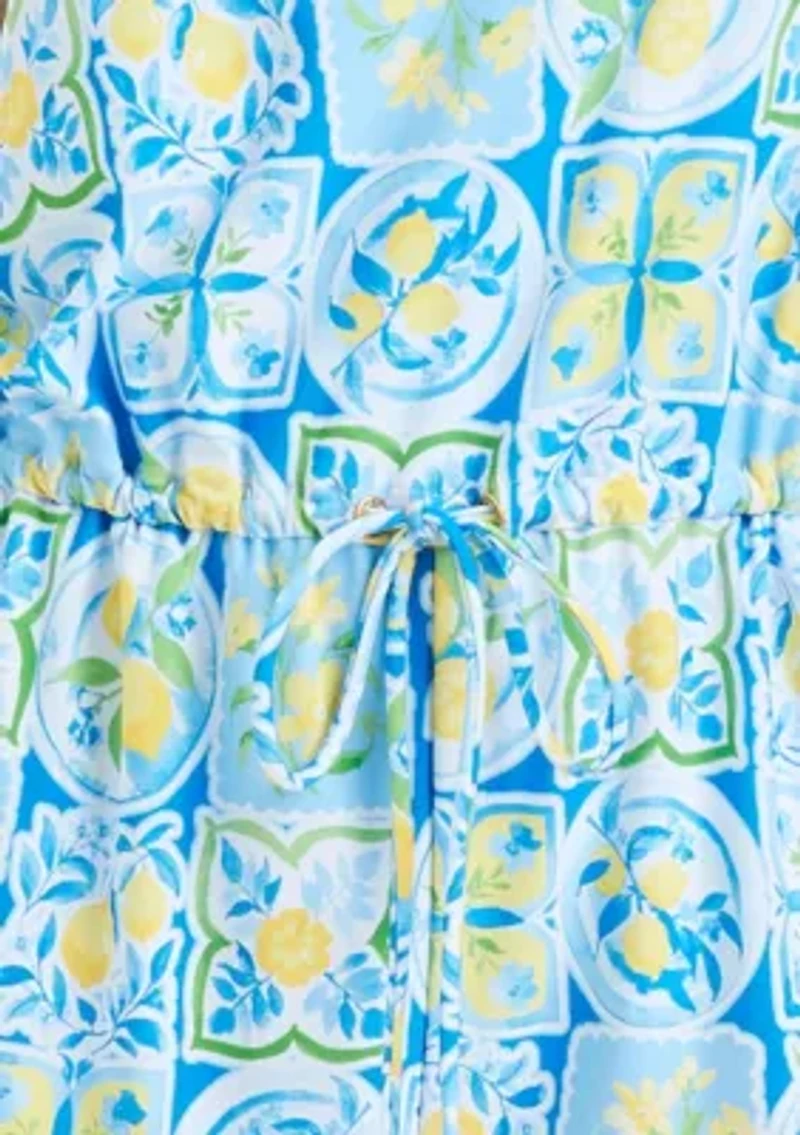 Blouson Drawstring Waist Romper