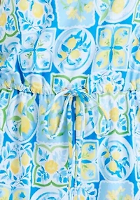 Blouson Drawstring Waist Romper