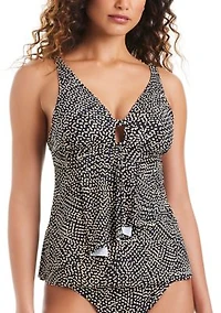 Women's On The Dot Cascade Tankini Top