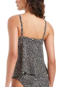 Women's On The Dot Cascade Tankini Top