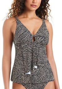 Women's On The Dot Cascade Tankini Top