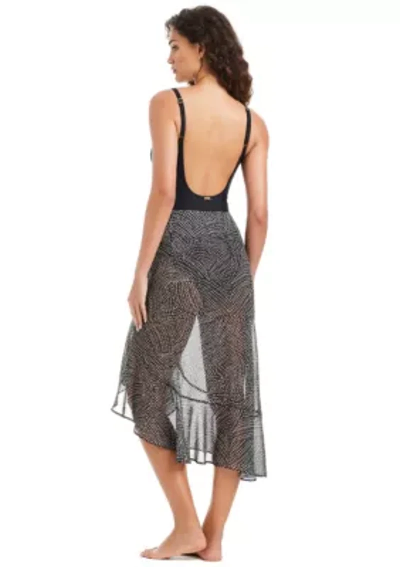 Chiffon Long Ruffle Pareo