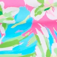 Dazzling Tropical Scoop Tankini Swim Top