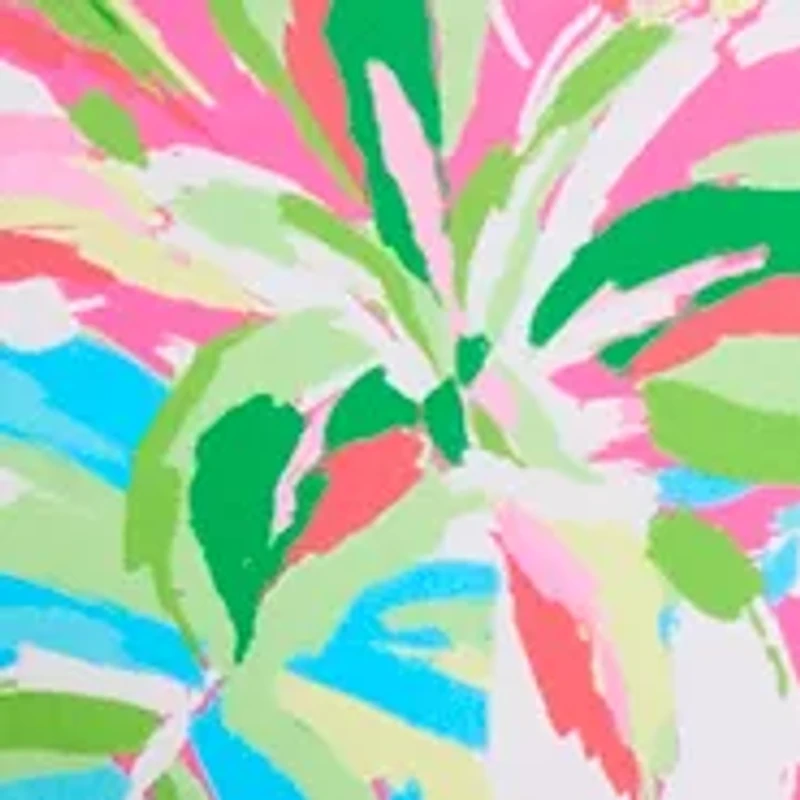 Dazzling Tropical Ruffle Neck One Piece Swimsuit