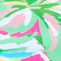 Dazzling Tropical Scoop Front Tankini