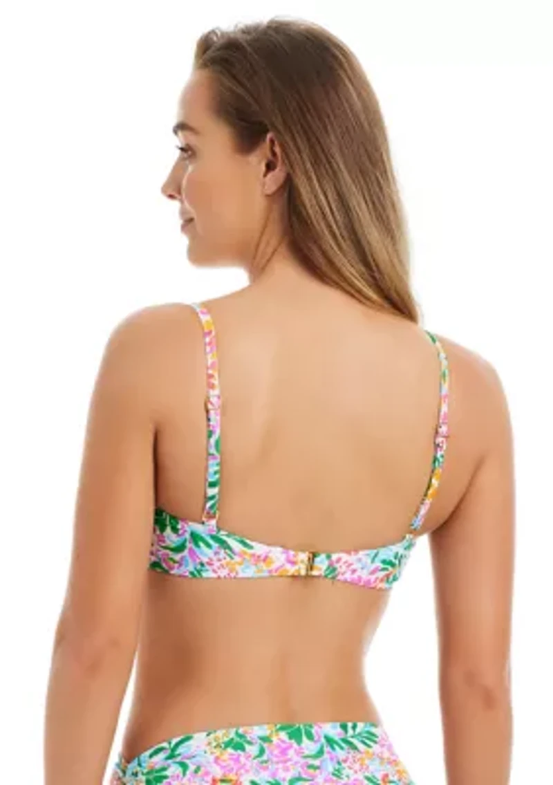 Into the Garden Bandeau Swim Top