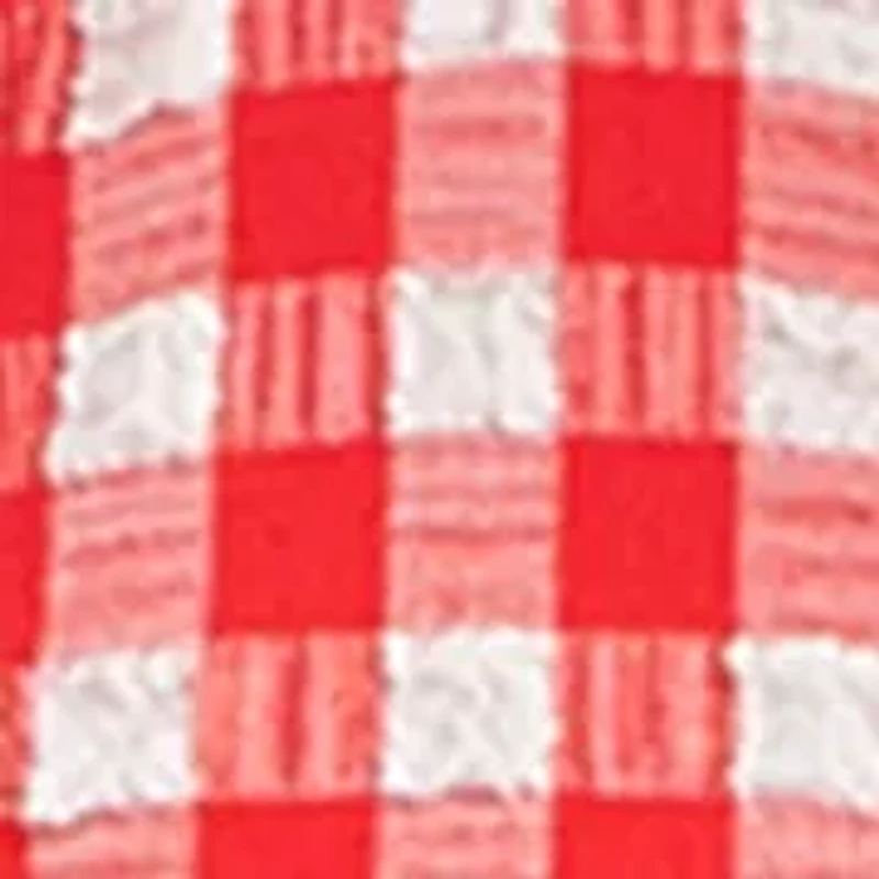 Women's Gingham Glow Ruffle Bikini Top