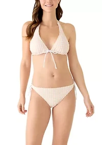 Women's Gingham Glow Triangle Bikini Top