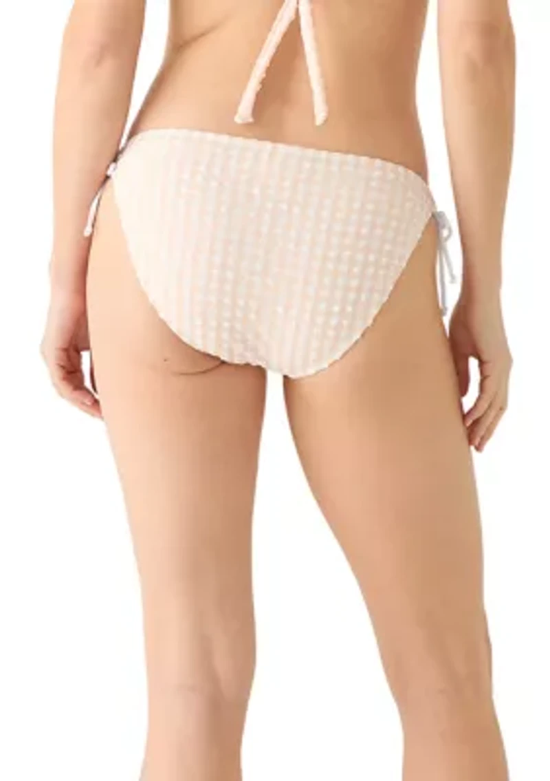 Women's Gingham Glow Side Tie Bikini Bottom