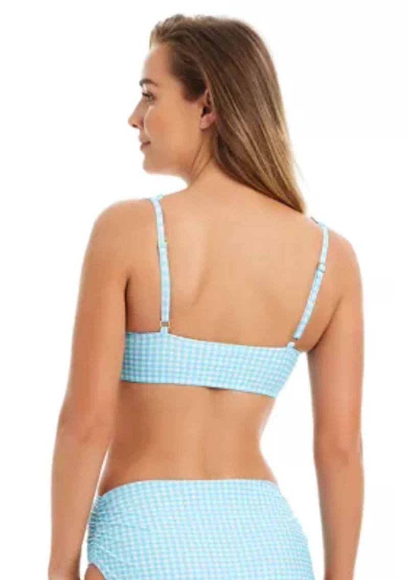 Lifes a Picnic Scalloped Bra Swim Top