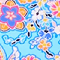 Women's Paisley Park Shirred Hipster Bikini Bottoms