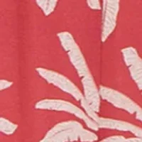 Sleeveless Palm Island Printed Crepe Dress