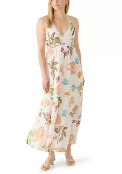 Women's Sleeveless Coastal Boho Printed Dress