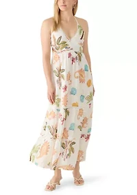 Women's Sleeveless Coastal Boho Printed Dress