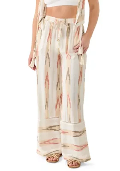 Aztec Striped Swim Coverup Pants