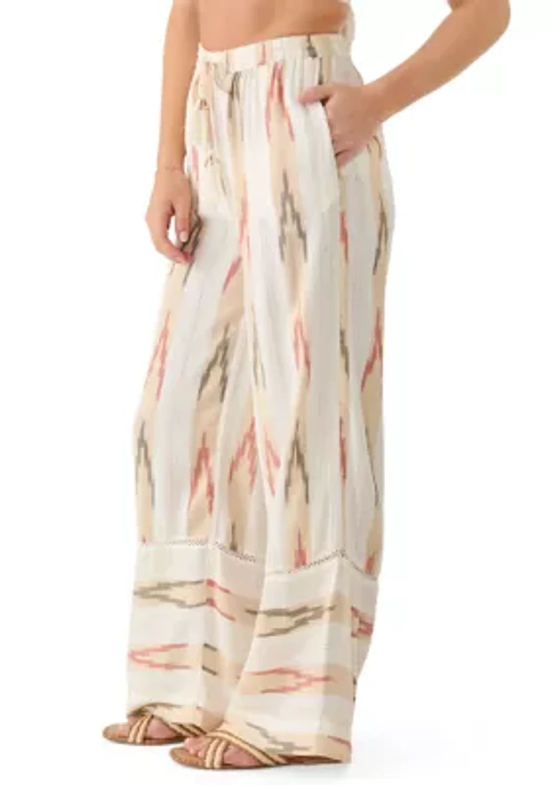 Aztec Striped Swim Coverup Pants