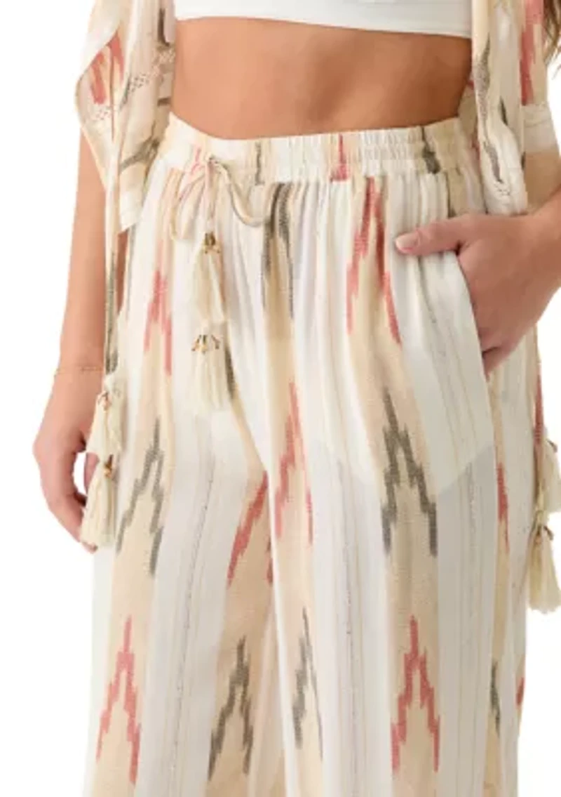 Aztec Striped Swim Coverup Pants