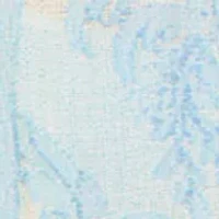 Women's Long Sleeve Tropical Landscape O-Ring Medium Dress