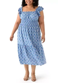 Plus Sleeveless Maxi Dress