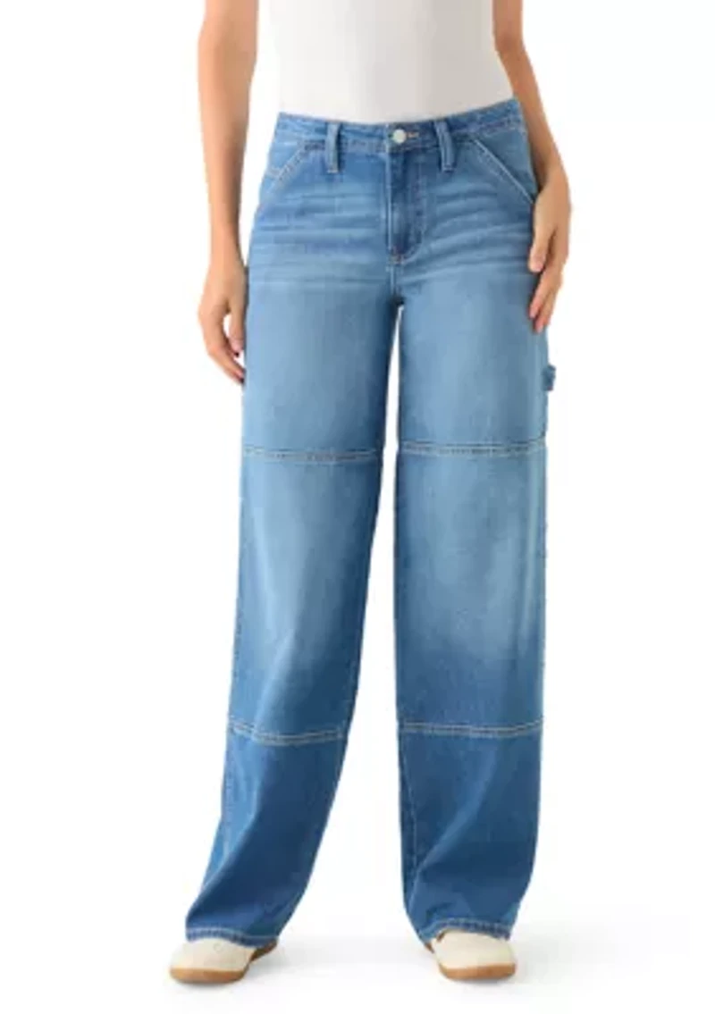 Women's Baggy Seam Front Utility Jeans