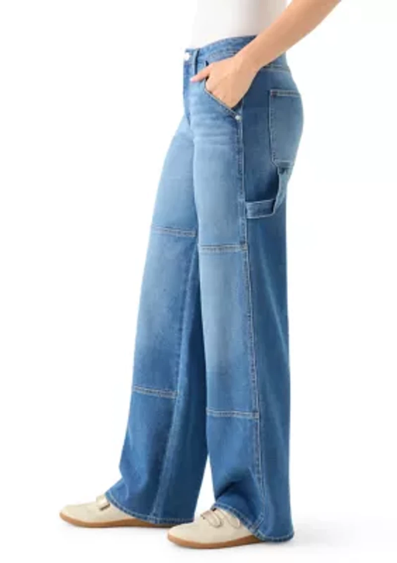 Women's Baggy Seam Front Utility Jeans
