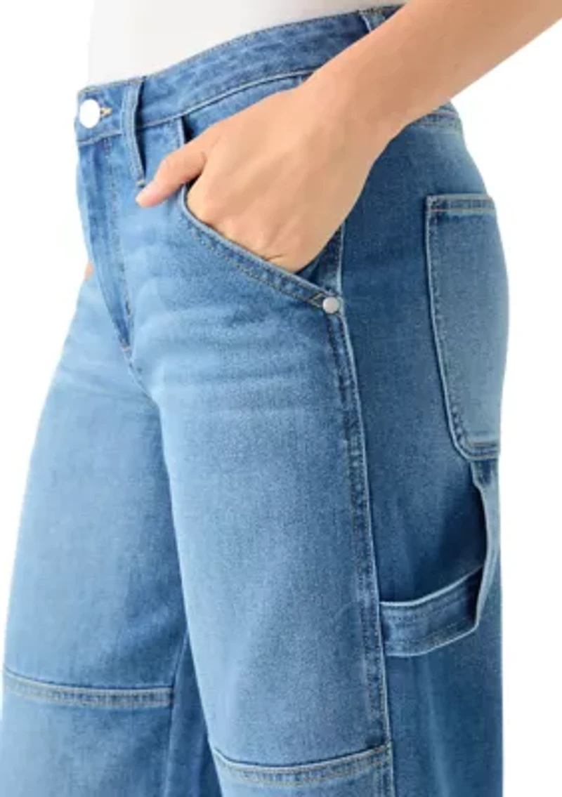 Women's Baggy Seam Front Utility Jeans