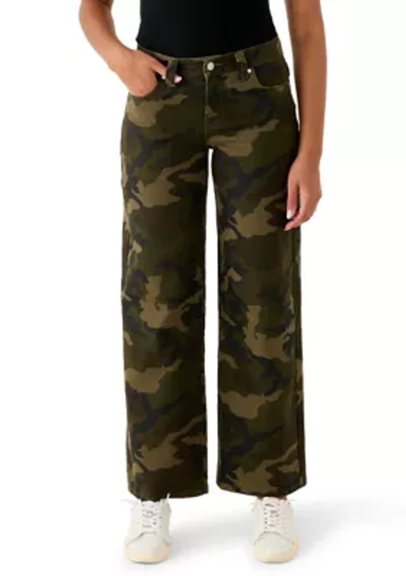 Women's Low Rise Baggy Pants with Belt Loops